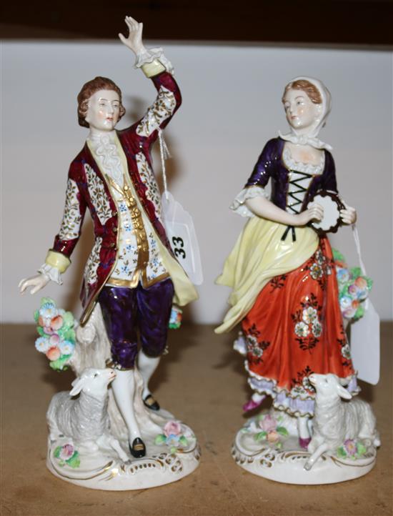 Pair of Sitzendorf figures